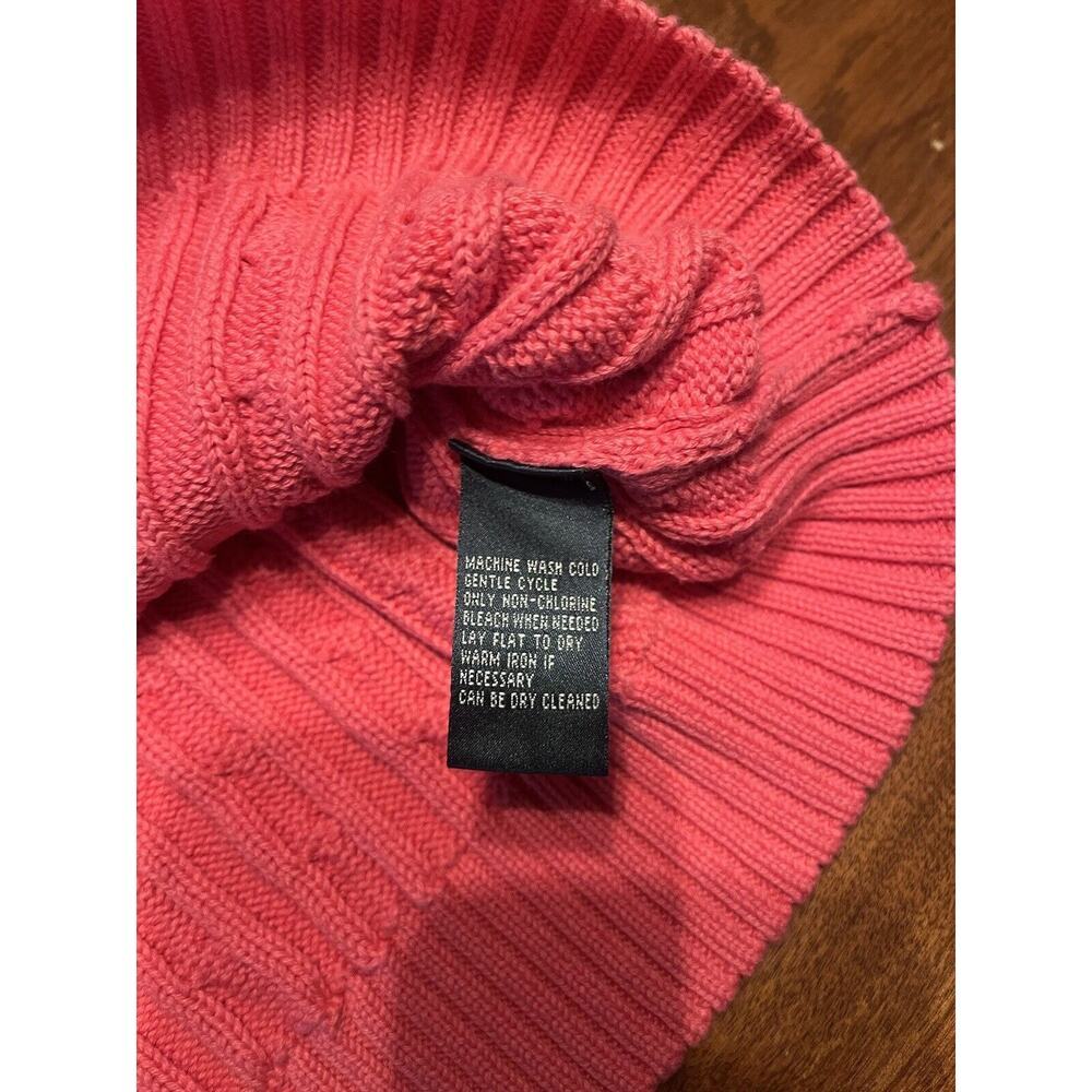 Ralph Lauren Black Label Cable Sweater Womens Pink Sz XL-XXL No Tag - Picture 4 of 6